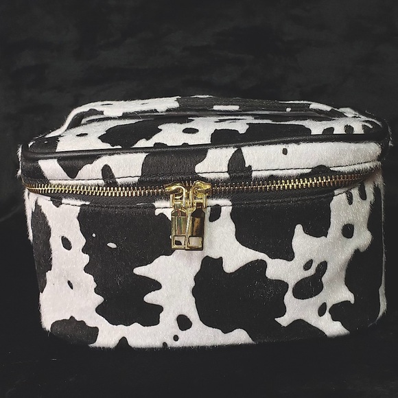 Cow Print Make-Up Bags - Picture 2 of 10